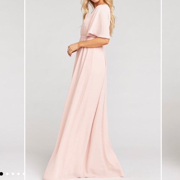 {Show Me Your MuMu} Emily Blush Boho Maxi Dress - Picture 1 of 13